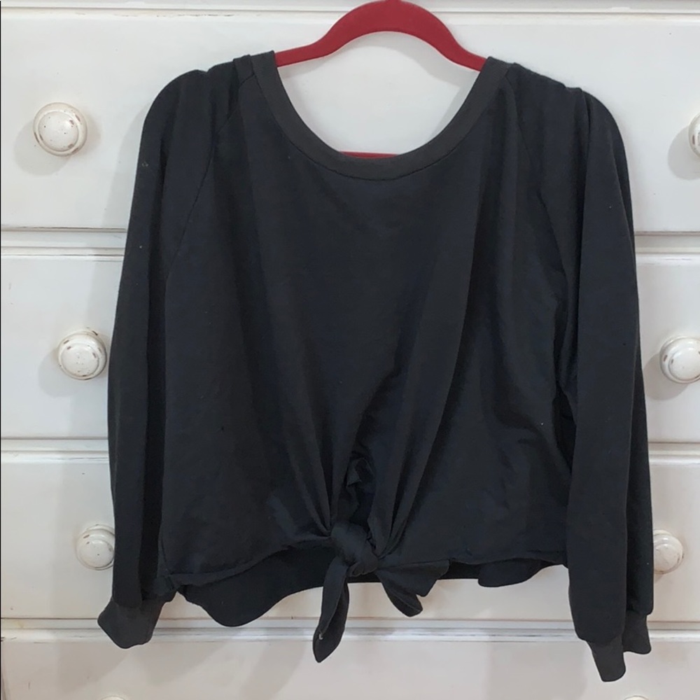 Gray oversized Lounge top